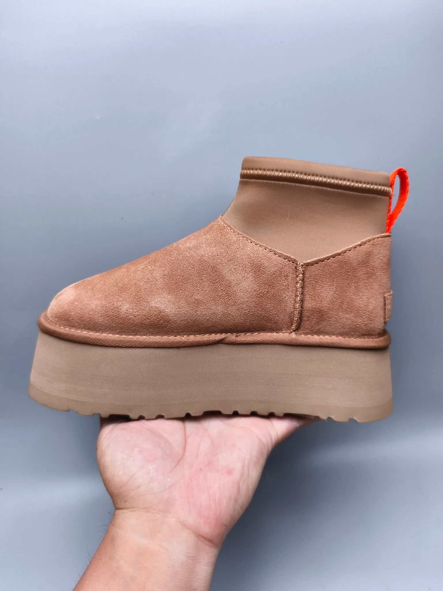 💰480 UGG sheepskin all-in-one snow boots 8170 Thick-soled elastic low-cut casual style Color: maroon black gray Size: 35-41